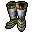 silver kunoichi's boots with ornamentation